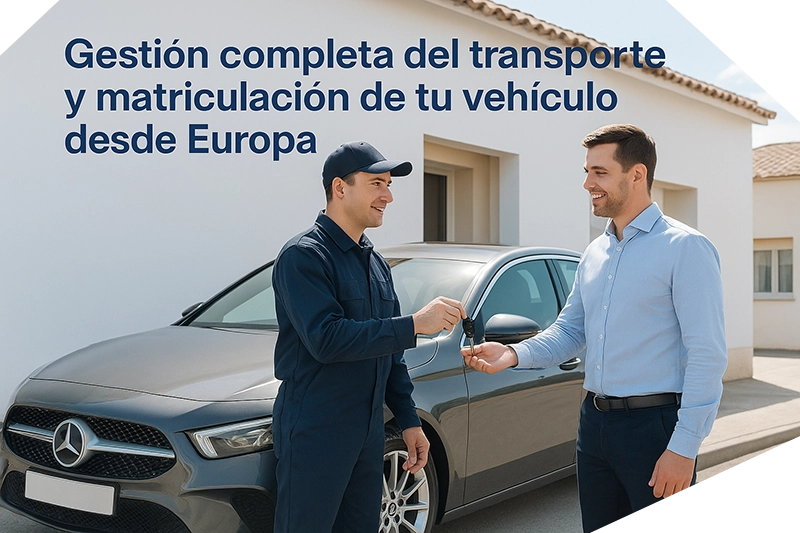 Transporte de vehículos por Europa con gestión de matriculación completa