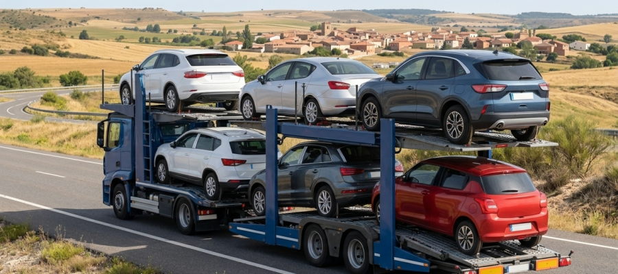 camion portacoches transporte de vehiculos profesional
