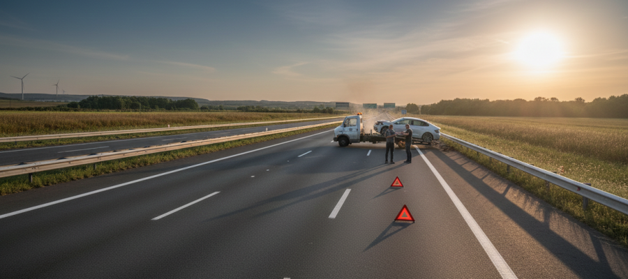 Flota de Transportes Villamella realizando un traslado seguro de coches eléctricos, evitando los riesgos de transportes alternativos no profesionales